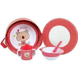  Baby Feeding Dinnerware Set. Plate, Bowl,Cup and Spoon 