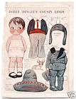 Vintage DOLLY DINGLE/LINDY/AVIATOR/DOG paper dolls 1928