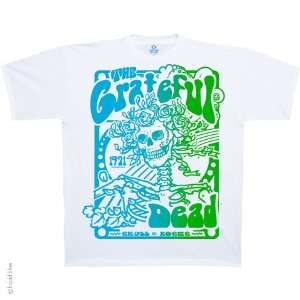  Grateful Dead Live Poster T Shirt (White), 2XL Sports 