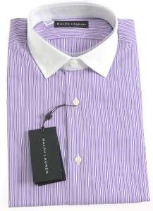 New Ralph Lauren Black Label Purple Dress Shirt 15 $325  