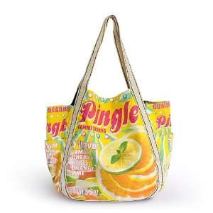 ILEA   [Pingle] 100% Cotton Eco Canvas Shoulder Tote Bag / Shopper Bag 
