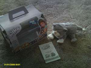 Fur Real Friends Newborn Kitten, Gray and White, Instructions & Box 