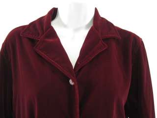 ARMANI EXCHANGE Red Velvet Long Sleeve Button Shirt S  