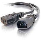 Computer Power Cord   8 foot Power Cord Extension Cord/Cable. Black.