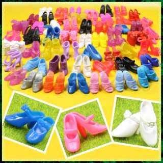 Christmas Gift 60 Pairs Special Various Mixed Styles Shoes For Barbie 