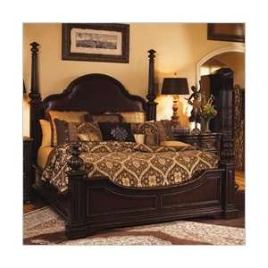  King Trump Home Mar a Lago Sonata Poster Bed in Distressed 
