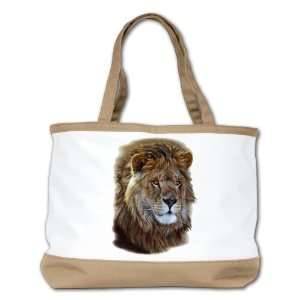  Shoulder Bag Purse (2 Sided) Tan Lion Portrait Everything 