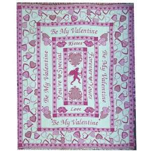  Be My Valentine Valentines Day Afghan Throw Blanket
