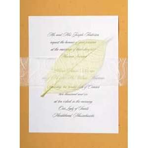   Invitations Kit Goldenrod with Natural Leaf