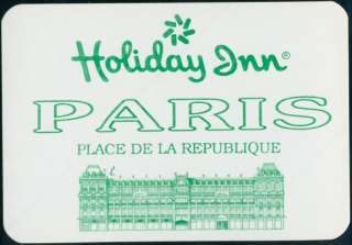 Holiday Inn Hotel ~PARIS FRANCE~ Luggage Label / Decal  