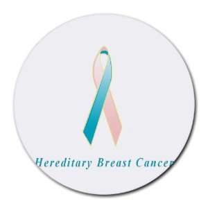  Hereditary Breast Cancer Awareness Ribbon Round Mouse Pad 