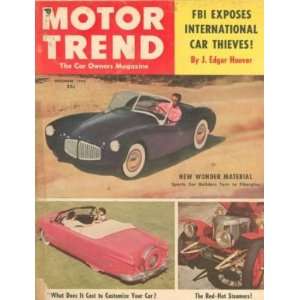  Motor Trend Magazine Dec 1952 Customization Fiberglass 