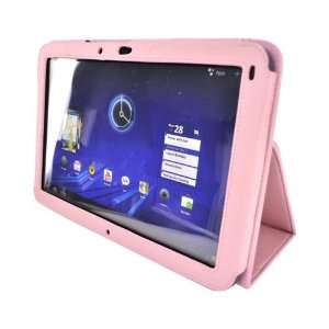   Premium Leather Stand Case Cover w Magnetic Closure For Motorola Xoom