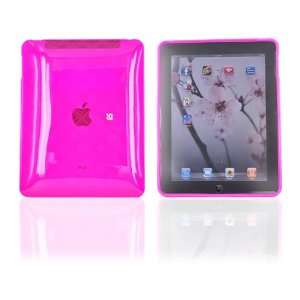  for Apple iPad Silicone Gel Case PLAID TRANSPARENT PINK 