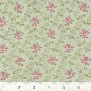  45 Wide Heaven Can Wait Single Roses Sage Fabric By The 