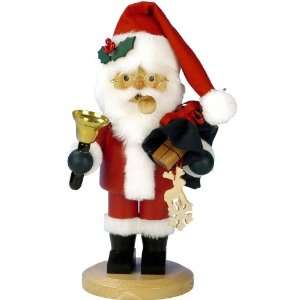  German Smoker   Santa Claus With Bell Red