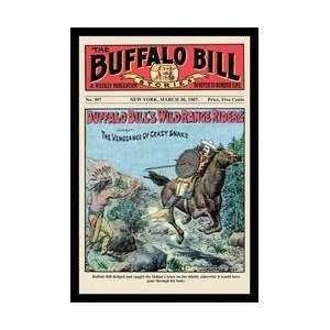 The Buffalo Bill Stories Buffalo Bills Wild Range Riders 12x18 Giclee 