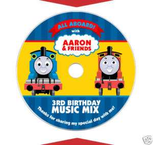 THOMAS THE TANK Birthday Party Favor CD DVD LABELS  