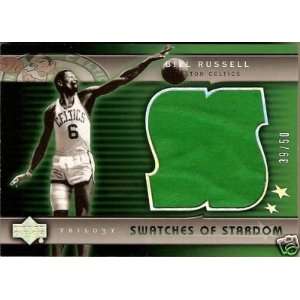  04 05 UD BILL RUSSELL Trilogy Game Worn Shorts Trading 