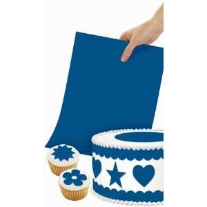  Wilton Sugar Sheet 8X11 1/Pkg Bright Blue; 4 Items/Order 