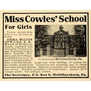   School Girls Hollidaysburg Altoona   Original Print Ad