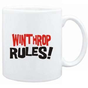  Mug White  Winthrop rules  Male Names Sports 