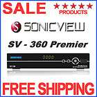 NEW SONICVIEW 360 PREMIER SATELLITE RECEIVER FTA TV DIGITAL SV360 PVR 