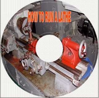 HOW TO RUN A LATHE Instructions on CD  