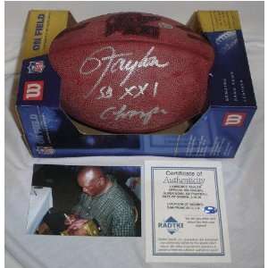   Autographed SB XXI Football with SB XXI Inscription