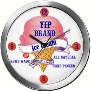  YIP 14 Inch Ice Cream Metal Clock Quartz Movement Kitchen 