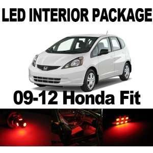  Honda Fit 2009 2012 RED 6 x SMD LED Interior Bulb Package 