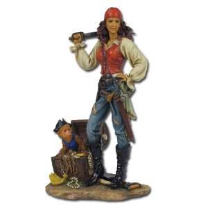  Figurine Pirate Anne Hand Painted resin