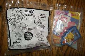 Hardees & Burger King Pink Panther toy lot NEW  