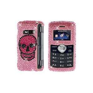   Full Diamond Graphic Case Hot Pink Skull Cell Phones & Accessories
