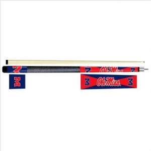  Ole Miss Varsity Two Piece Maple Pool Cue Sports 