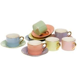  Yedi Houseware Classic Coffee and Tea Solid Teacups and 