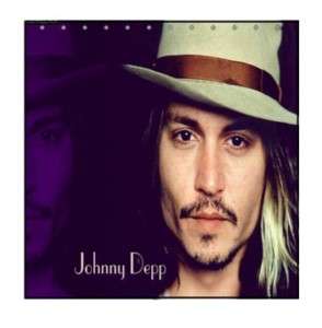 New Johnny Depp Purple Shower Curtain Bathroom Gift  