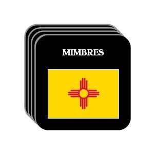  US State Flag   MIMBRES, New Mexico (NM) Set of 4 Mini 