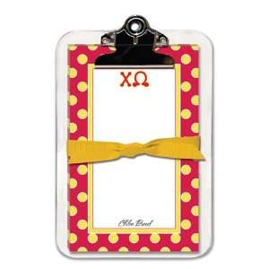  Noteworthy Collections   Sorority Clipboard Pads (Chi 