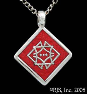   Aha Pendant, Elantris Jewelry, Air & Breath Symbol, Brandon Sanderson