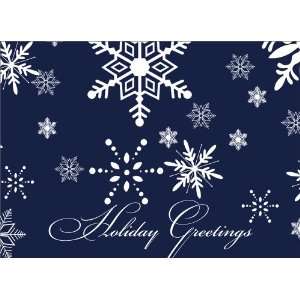  Navy Snowflake Greetings   100 Cards Health & Personal 