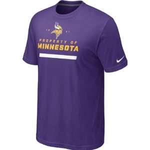   Minnesota Vikings Purple Nike Property Of T Shirt
