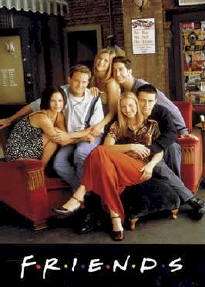 TV POSTER ~ FRIENDS BATHTUB CAST Aniston Perry LeBlanc  