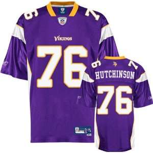  Steve Hutchinson Purple Reebok NFL Premier Minnesota 