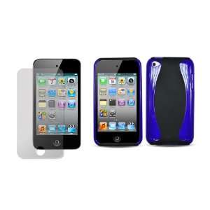  Apple iPod Touch 4 Premium Rubber and TPU Hybrid Case and 
