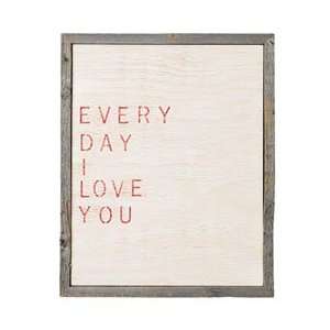  large every day i love you wall art