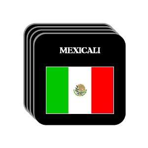  Mexico   MEXICALI Set of 4 Mini Mousepad Coasters 