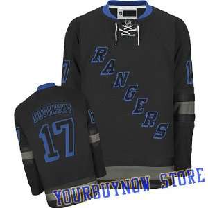  Dubinsky #17 New York Rangers Black Ice Jersey Hockey Jersey (Logos 