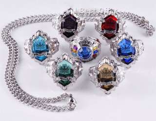 7Pcs Katekyo Hitman Reborn Vongola Ring + necklace Set  