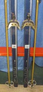 Cross Country 75 Skis 3 pin 195 cm +Poles Waxless  